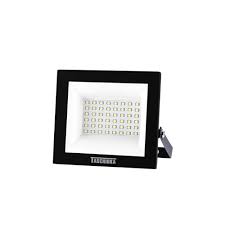 REFLETOR LED SLIM 50W 6500K PRETO TASCHIBRA