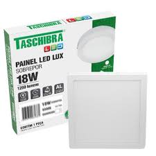 PAINEL LED SOBREPOR QUADRADO 18W 6500K TA...