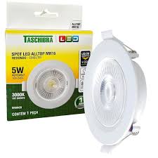 LUMINARIA SPOT LED REDONDO 5W 3000K TASCH...
