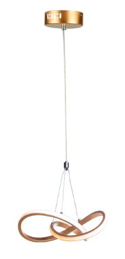 PEDENTE DUBAI OURO 15W 3000K TASCHIBRA 